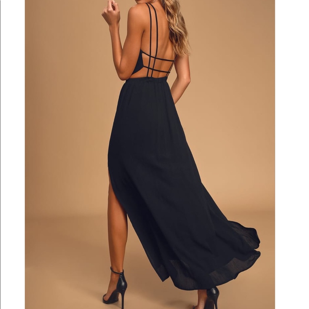 Worn twice lulus black maxi medium